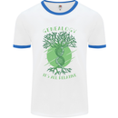 Genealogy Its All Relative Funny DNA Ancestry Mens Ringer T-Shirt White/Royal Blue