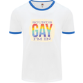 Sounds Gay Im In Funny LGBT Gay Pride Mens Ringer T-Shirt White/Royal Blue