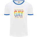 Sounds Gay Im In Funny LGBT Gay Pride Mens Ringer T-Shirt White/Royal Blue