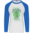 Genealogy Its All Relative Funny DNA Ancestry Mens L/S Baseball T-Shirt White/Royal Blue