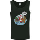 Rude Santa & Rudolf Christmas Funny Xmas Mens Vest Tank Top Black