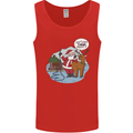Rude Santa & Rudolf Christmas Funny Xmas Mens Vest Tank Top Red