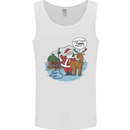 Rude Santa & Rudolf Christmas Funny Xmas Mens Vest Tank Top White