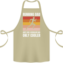 Running Dad Cross Country Marathon Runner Cotton Apron 100% Organic Khaki