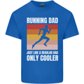 Running Dad Cross Country Marathon Runner Kids T-Shirt Childrens Royal Blue
