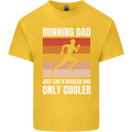 Running Dad Cross Country Marathon Runner Kids T-Shirt Childrens Yellow