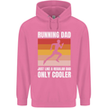 Running Dad Cross Country Marathon Runner Mens 80% Cotton Hoodie Azelea