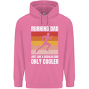 Running Dad Cross Country Marathon Runner Mens 80% Cotton Hoodie Azelea