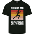 Running Dad Cross Country Marathon Runner Mens Cotton T-Shirt Tee Top Black