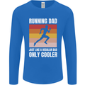 Running Dad Cross Country Marathon Runner Mens Long Sleeve T-Shirt Royal Blue