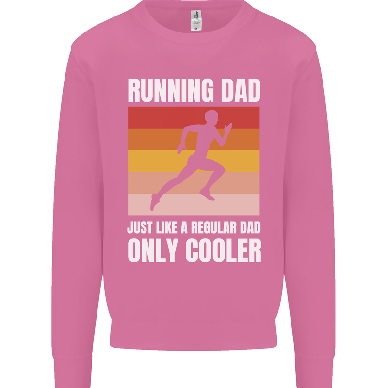 Running Dad Cross Country Marathon Runner Mens Sweatshirt Jumper Azalea