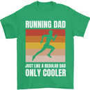 Running Dad Cross Country Marathon Runner Mens T-Shirt 100% Cotton Irish Green