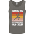Running Dad Cross Country Marathon Runner Mens Vest Tank Top Charcoal