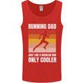 Running Dad Cross Country Marathon Runner Mens Vest Tank Top Red
