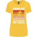 Running Dad Cross Country Marathon Runner Womens Wider Cut T-Shirt Yellow