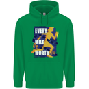 Running Every Mile Cross Country Marathon Runner Childrens Kids Hoodie Irish Green
