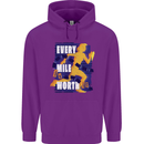 Running Every Mile Cross Country Marathon Runner Childrens Kids Hoodie Purple
