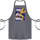 Running Every Mile Cross Country Marathon Runner Cotton Apron 100% Organic Steel