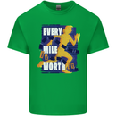 Running Every Mile Cross Country Marathon Runner Kids T-Shirt Childrens Irish Green