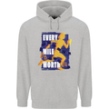 Running Every Mile Cross Country Marathon Runner Mens 80% Cotton Hoodie Sports Grey