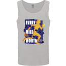 Running Every Mile Cross Country Marathon Runner Mens Vest Tank Top Sports Grey