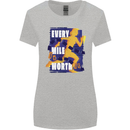 Running Every Mile Cross Country Marathon Runner Womens Wider Cut T-Shirt Sports Grey
