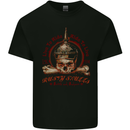 Rusty Skulls Biker Motorcycle Motorbike Chopper Kids T-Shirt Childrens Black