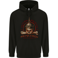 Rusty Skulls Biker Motorcycle Motorbike Chopper Mens 80% Cotton Hoodie Black