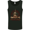 Rusty Skulls Biker Motorcycle Motorbike Chopper Mens Vest Tank Top Black