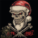 A Christmas Santa Skull Heavy Metal Biker Xmas Mens T-Shirt 100% Cotton