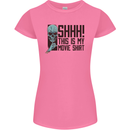 SHHH This Is My Movie T-Shirt Skull Horror Womens Petite Cut T-Shirt