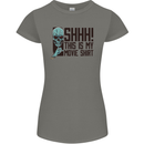 SHHH This Is My Movie T-Shirt Skull Horror Womens Petite Cut T-Shirt