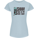 SHHH This Is My Movie T-Shirt Skull Horror Womens Petite Cut T-Shirt