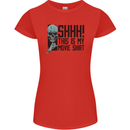 SHHH This Is My Movie T-Shirt Skull Horror Womens Petite Cut T-Shirt