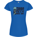 SHHH This Is My Movie T-Shirt Skull Horror Womens Petite Cut T-Shirt