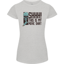 SHHH This Is My Movie T-Shirt Skull Horror Womens Petite Cut T-Shirt