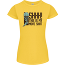 SHHH This Is My Movie T-Shirt Skull Horror Womens Petite Cut T-Shirt
