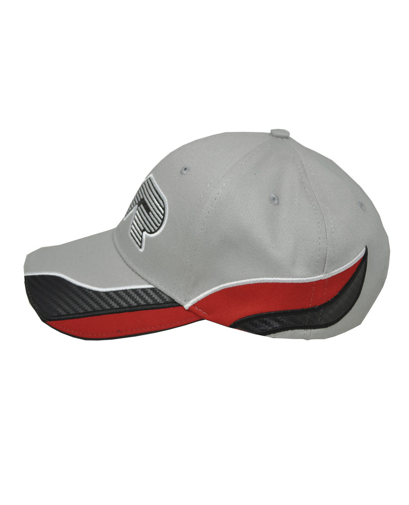 Grey Red & White Cotton TVR Logo Baseball Cap Official Merchandise Car Classic