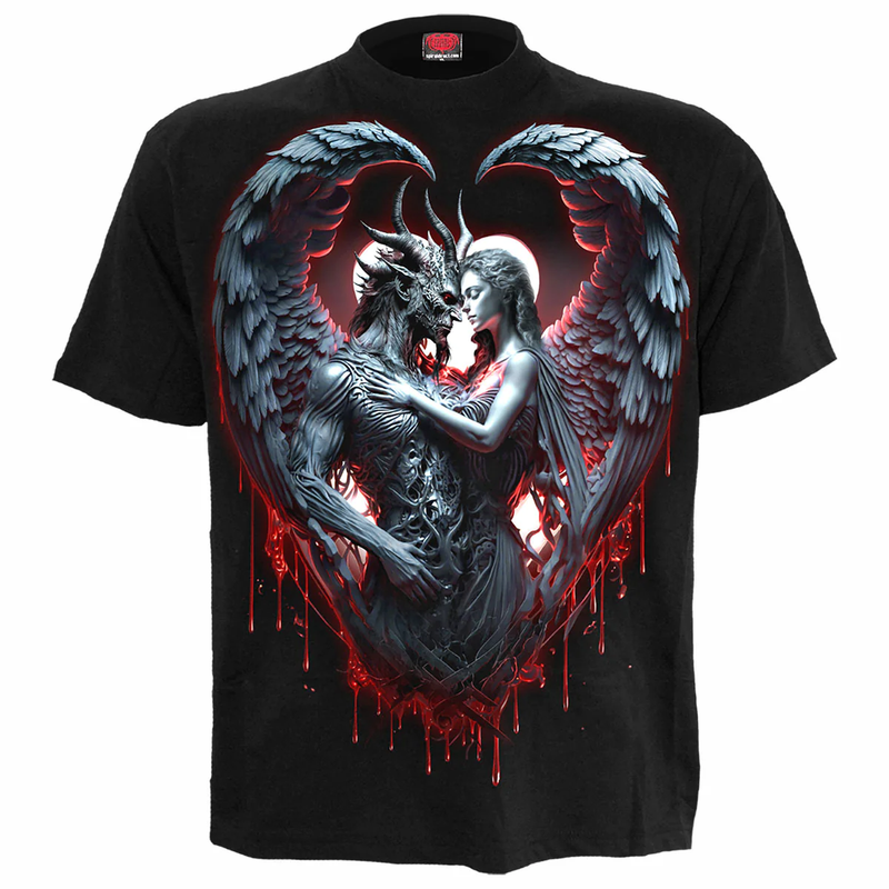 Solemn Vow Mens T-Shirt by Spiral Direct Grim Reaper Skull Devil
