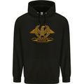 SPQR Eagle Gym Bodybuilding Training Mens 80% Cotton Hoodie Black