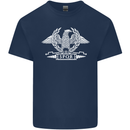 SPQR Eagle Gym Training Bodybuilding Mens Cotton T-Shirt Tee Top Navy Blue