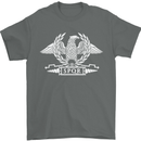 SPQR Eagle Gym Training Bodybuilding Mens T-Shirt 100% Cotton Charcoal