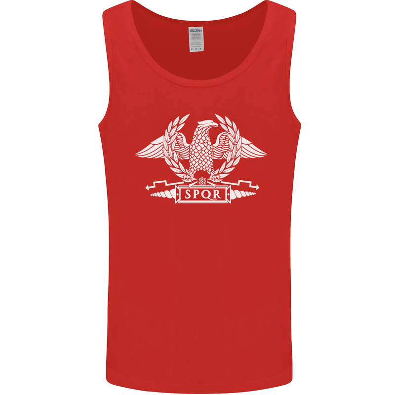 SPQR Eagle Gym Training Bodybuilding Mens Vest Tank Top Red