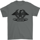 SPQR Eagle Training Bodybuilding Gym Mens T-Shirt 100% Cotton Charcoal