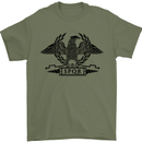 SPQR Eagle Training Bodybuilding Gym Mens T-Shirt 100% Cotton Military Green