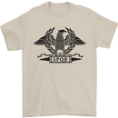 SPQR Eagle Training Bodybuilding Gym Mens T-Shirt 100% Cotton Sand