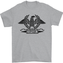 SPQR Eagle Training Bodybuilding Gym Mens T-Shirt 100% Cotton Sports Grey