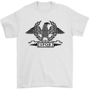 SPQR Eagle Training Bodybuilding Gym Mens T-Shirt 100% Cotton White