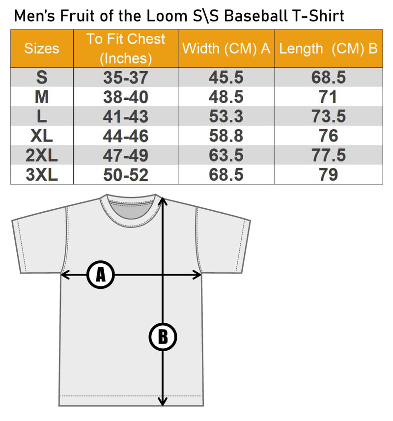 Mens S/S Baseball T-Shirt