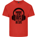 Music Is My Escape From B/S in Life Rock Kids T-Shirt Childrens Red